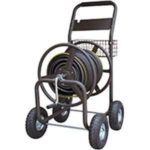 Heavy-Duty Hose Reel Cart with Basket