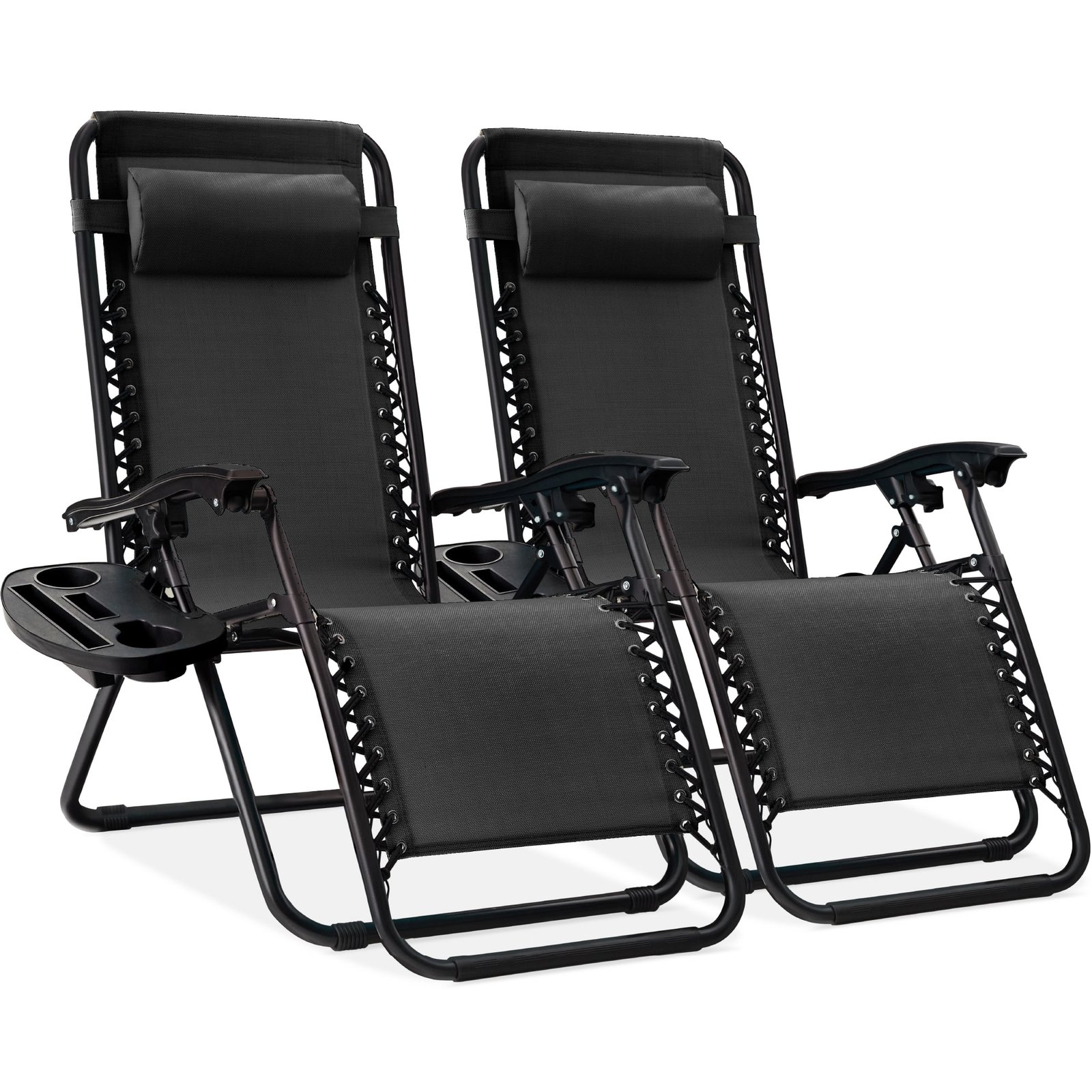 Adjustable Zero-Gravity Patio Chairs - Set of Two
