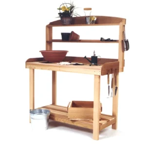 Cedar-Style Potting Bench with Storage